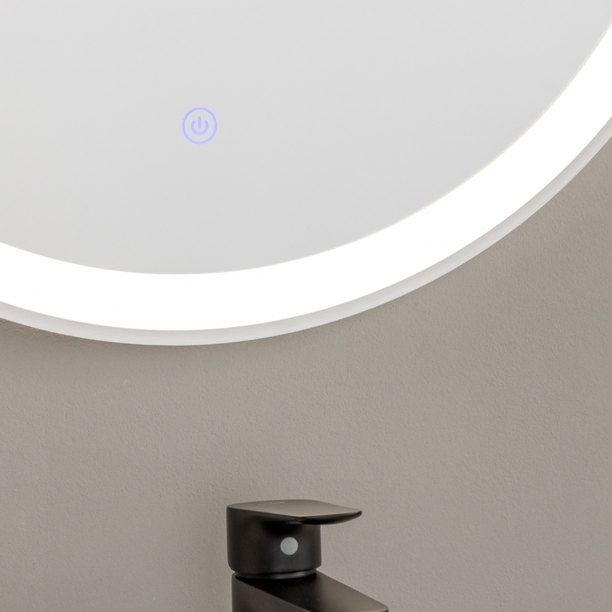 Brilagi - LED kopalniško ogledalo TORINO LED/19W/230V premer 60 cm srebrno IP44 CRI 90 zatemnljivo + CCT