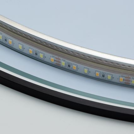 Brilagi - LED kopalniško ogledalo VENA BLACK LED/19W/230V Ø 60 cm IP44 CRI 90 zatemnljivo + CCT
