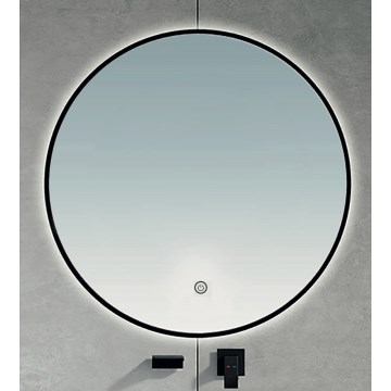 Brilagi - LED kopalniško ogledalo VENA BLACK LED/26W/230V Ø 80 cm IP44 CRI 90 zatemnljivo + CCT