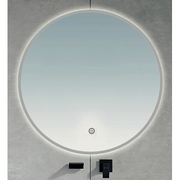 BRILAGI - LED kopalniško ogledalo VENA SILVER LED/26W/230V premer 80 cm IP44 CRI 90 zatemnljivo + CCT