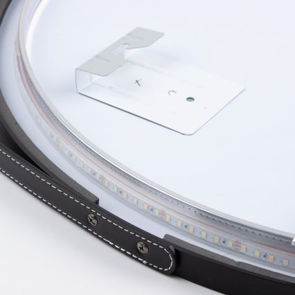 Brilagi - LED kopalniško ogledalo VERESE LED/19W/230V premer 60 cm črna IP44 CRI 90 zatemnljivo + CCT