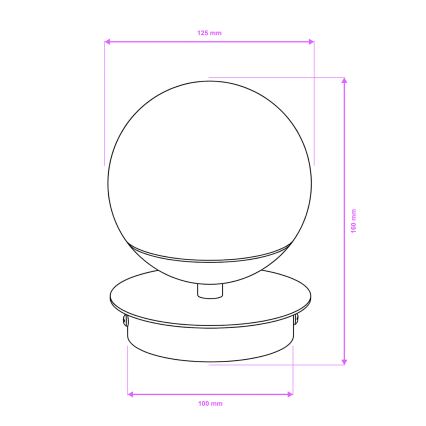 Brilagi - LED kopalniško stensko svetilo BALL LED/6W/230V 3000/4000/6500K IP44 poliran krom