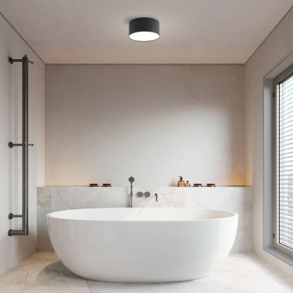 Brilagi - LED stropno svetilo za kopalnico FORIS LED/14W/230V, premer 12 cm, črno, IP44