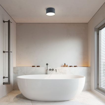 Brilagi - LED stropna svetilka za kopalnico FORIS LED/9W/230V premer 9 cm antracit IP44 CRI 90