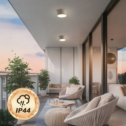 Brilagi - LED stropna svetilka za kopalnico FORIS LED/9W/230V, premer 9 cm, bež, IP44, CRI 90