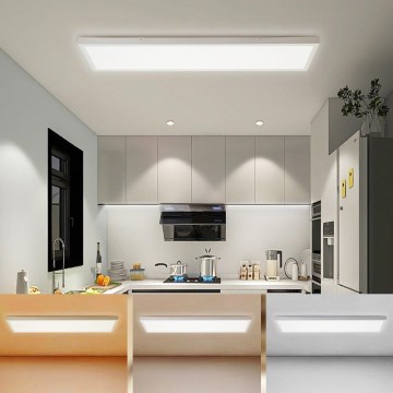Brilagi - LED kopalniško stropno svetilo FRAME LED/50W/230V 120x30 cm 3000/4000/6000K IP44 bela