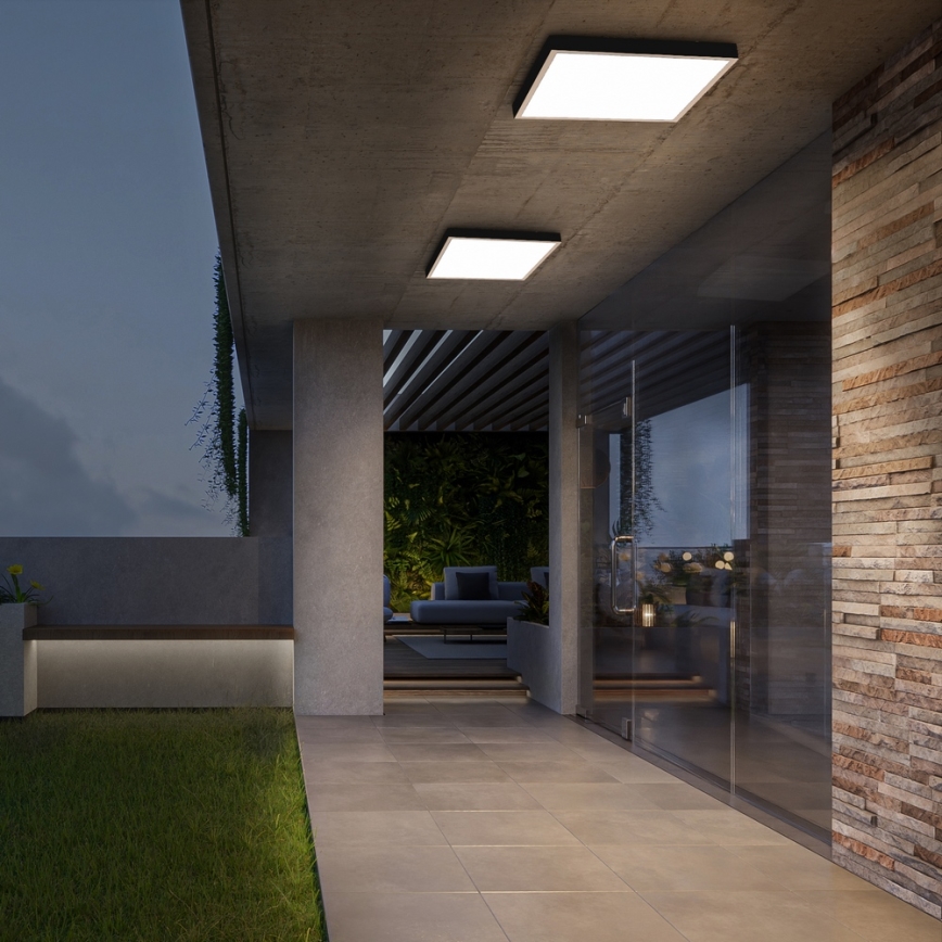Brilagi - LED kopalniška stropna svetilka FRAME LED/50W/230V 60x60 cm IP44 bež