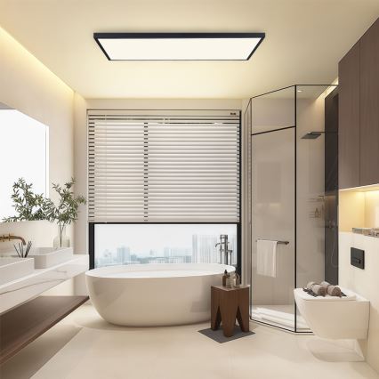 Brilagi - LED stropna svetilka za kopalnico FRAME LED/96W/230V 120x60 cm 3000/4000/6000K IP44 črna