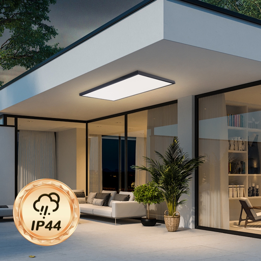 Brilagi - LED stropna svetilka za kopalnico FRAME LED/96W/230V 120x60 cm 3000/4000/6000K IP44 črna