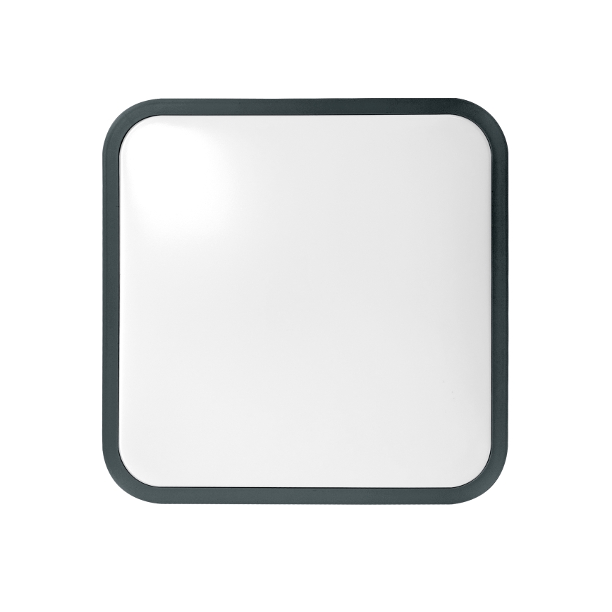 Brilagi - LED kopalniško stropno svetilo ZENNA, 24 W/230 V, 34,5 x 34,5 cm, IP44, antracit, s senzorjem in daljinskim upravljalnikom