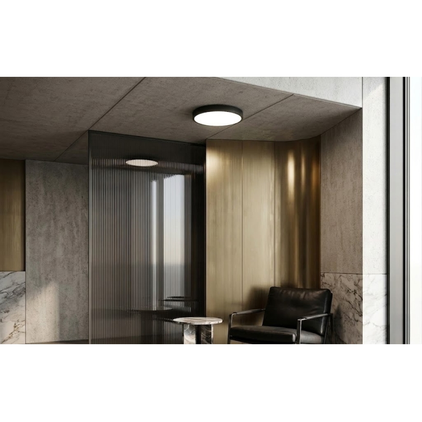 Brilagi - LED stropna svetilka za kopalnico s senzorjem ZENNA LED/24W/230V premer 35 cm IP44 črna