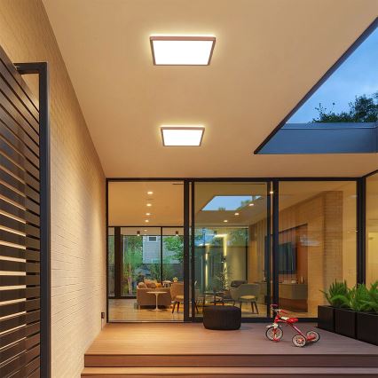 Brilagi - stropna kopalniška LED svetilka ULTRA SLIM LED/18W/230V 30x30 cm rožnato zlato IP54