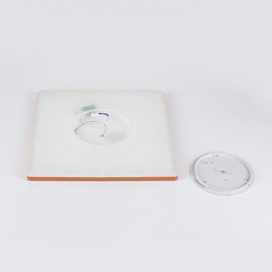 Brilagi - LED kopalniška stropna svetilka ULTRA SLIM LED/24W/230V 42x42 cm rožnato zlato IP54