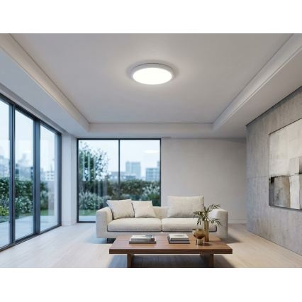 BRILAGI - LED kopalniška stropna svetilka ZENNA LED/18W/230V Ø 29,5 cm IP44 bela
