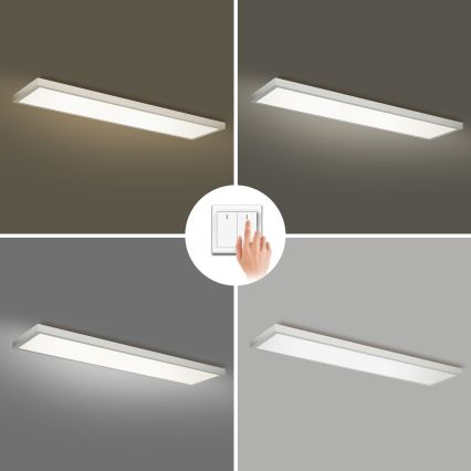 Brilagi - LED stropno svetilo za kopalnico FRAME LED/50W/230V 3000/4000/6000K 120x30 cm IP44 srebrno