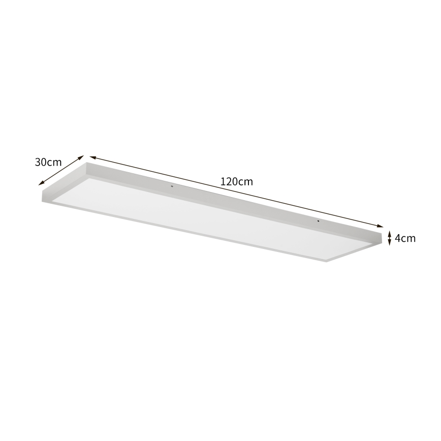Brilagi - LED stropno svetilo za kopalnico FRAME LED/50W/230V 3000/4000/6000K 120x30 cm IP44 srebrno