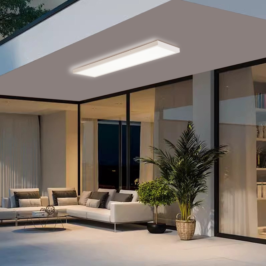 Brilagi - LED kopalniško stropno svetilo FRAME LED/50W/230V 120x30 cm 3000/4000/6000K IP44 bela