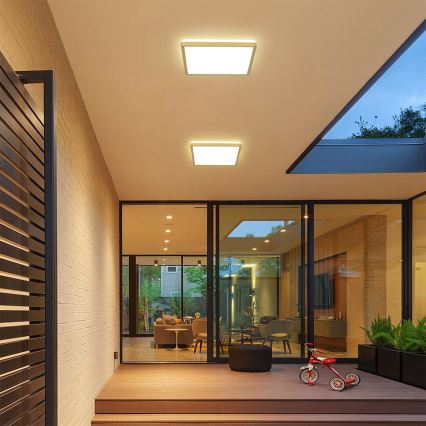 Brilagi - LED kopalniško stropno svetilo ULTRA SLIM LED/18W/230V 30x30 cm zlato IP54