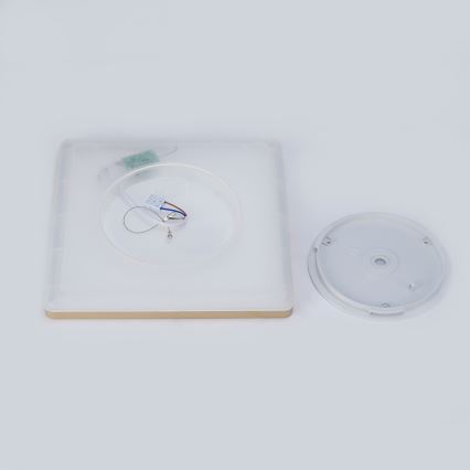 Brilagi - LED kopalniško stropno svetilo ULTRA SLIM LED/18W/230V 30x30 cm zlato IP54