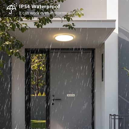 Brilagi - LED stropna svetilka za kopalnico ULTRA SLIM LED/18W/230V, premer 30 cm, zlata, IP54