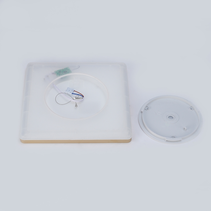 Brilagi - LED kopalniško svetilo ULTRA SLIM LED/24W/230V 42x42 cm zlato IP54