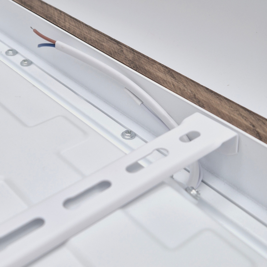 Brilagi - LED stropna kopalniška svetilka WOODY FRAME LED/40W/230V 60x60 cm IP44 hrast/oreh