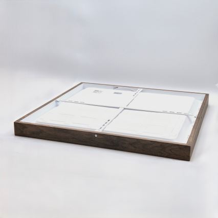 Brilagi - LED Stropno svetilo WOODY FRAME LED/40W/230V 60x60 cm IP44 oreh
