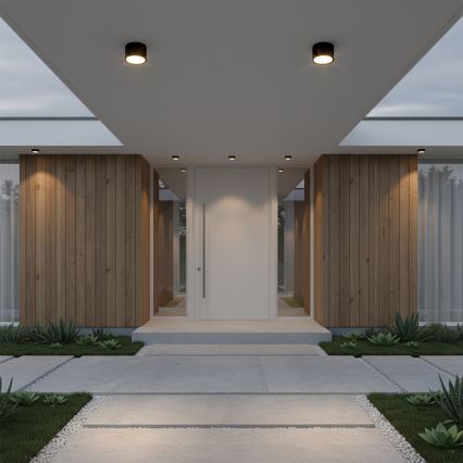 BRILAGI - LED Kopalniško točkovno svetilo SMOOTH 1xGX53/15W/230V 60x82 mm črna IP54