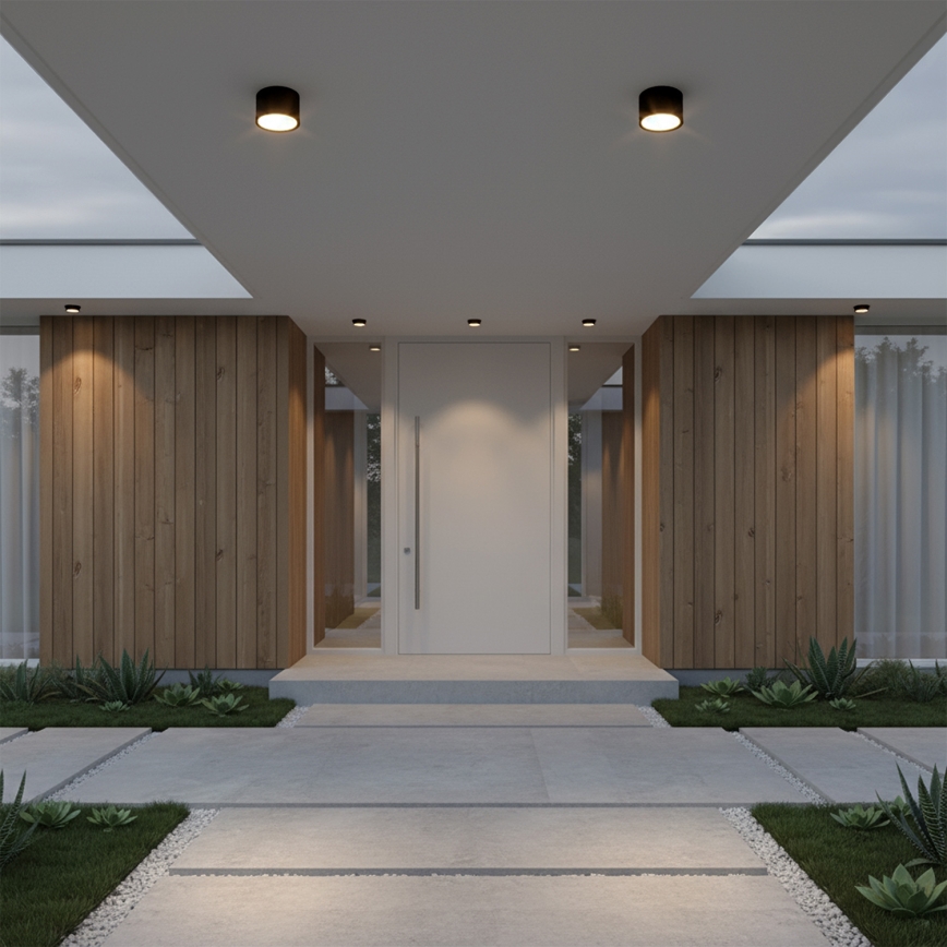 BRILAGI - LED Kopalniško točkovno svetilo SMOOTH 1xGX53/15W/230V 60x82 mm črna IP54