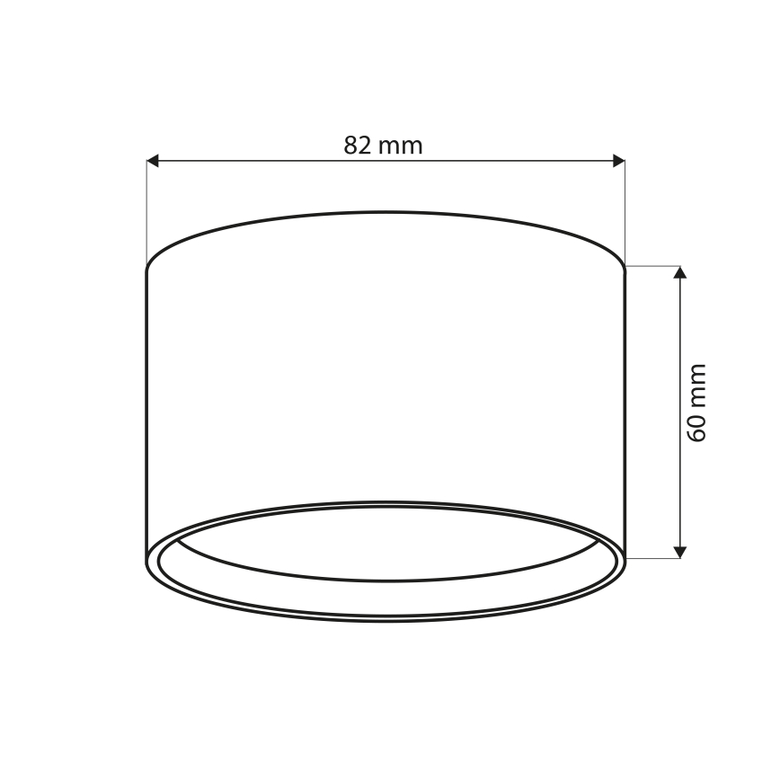 Brilagi - LED Kopalniško točkovno svetilo SMOOTH 1xGX53/15W/230V črna IP65