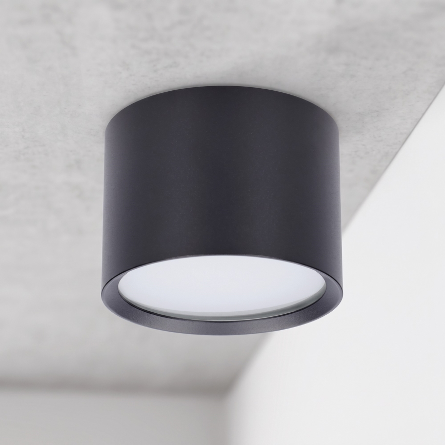 BRILAGI - LED kopalniška točkovna svetilka SMOOTH 1xGX53/15W/230V 60x82 mm črna IP54