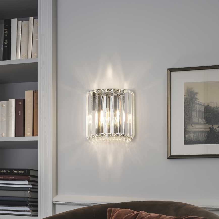 Brilagi - LED Kristalna stenska svetilka GLAMOUR 1xG9/42W/230V