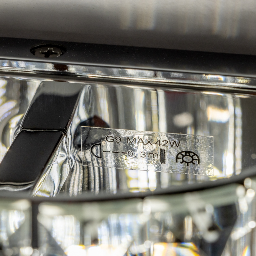 Brilagi - LED Kristalna stenska svetilka GLAMOUR 1xG9/42W/230V