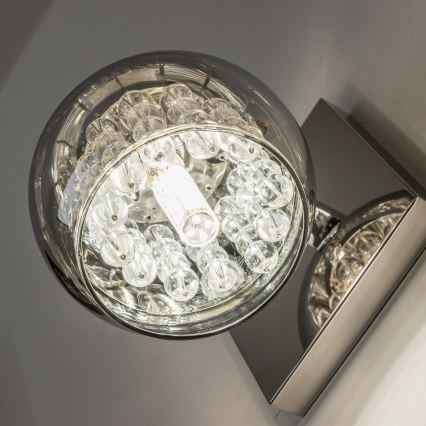 Brilagi - LED Kristalna stenska svetilka JEWEL 1xG9/42W/230V