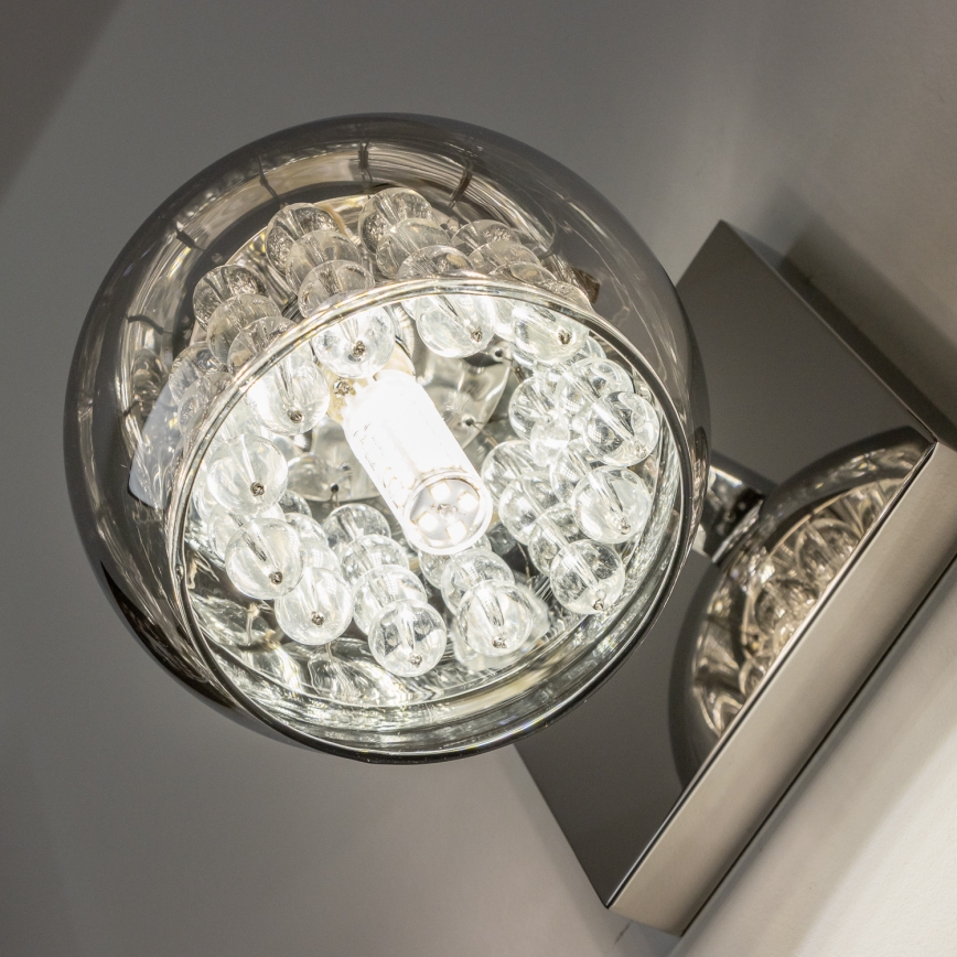 Brilagi - LED Kristalna stenska svetilka JEWEL 1xG9/42W/230V