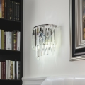 Brilagi - LED Kristalna stenska svetilka MOZART 2xE14/40W/230V sijajni krom
