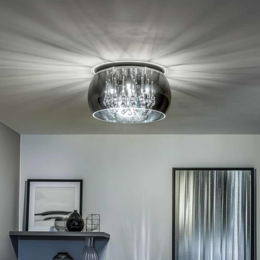Brilagi - LED Kristalna stropna svetilka JEWEL 5xG9/42W/230V