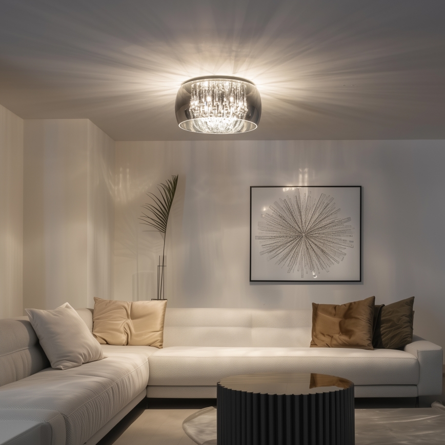Brilagi - LED Kristalna stropna svetilka JEWEL 6xG9/42W/230V