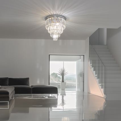 Brilagi - LED Kristalna stropna svetilka MOZART 5xE14/40W/230V sijajni krom