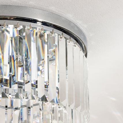 Brilagi - LED Kristalna stropna svetilka MOZART 5xE14/40W/230V sijajni krom