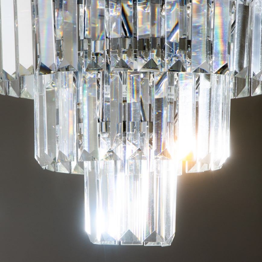 Brilagi - LED Kristalna stropna svetilka MOZART 5xE14/40W/230V sijajni krom