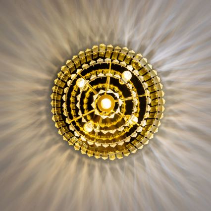 Brilagi - LED Kristalna stropna svetilka MOZART 5xE14/40W/230V zlata