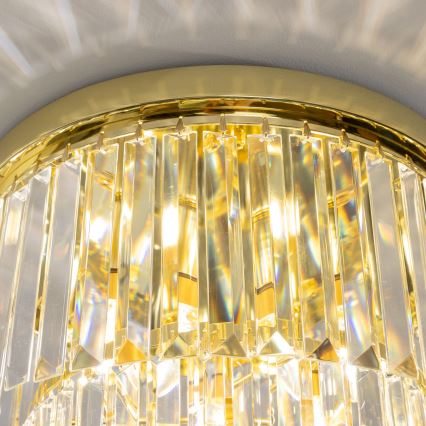 Brilagi - LED Kristalna stropna svetilka MOZART 5xE14/40W/230V zlata