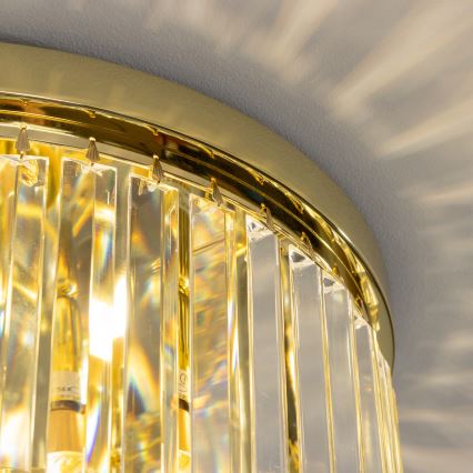 Brilagi - LED Kristalna stropna svetilka MOZART 5xE14/40W/230V zlata