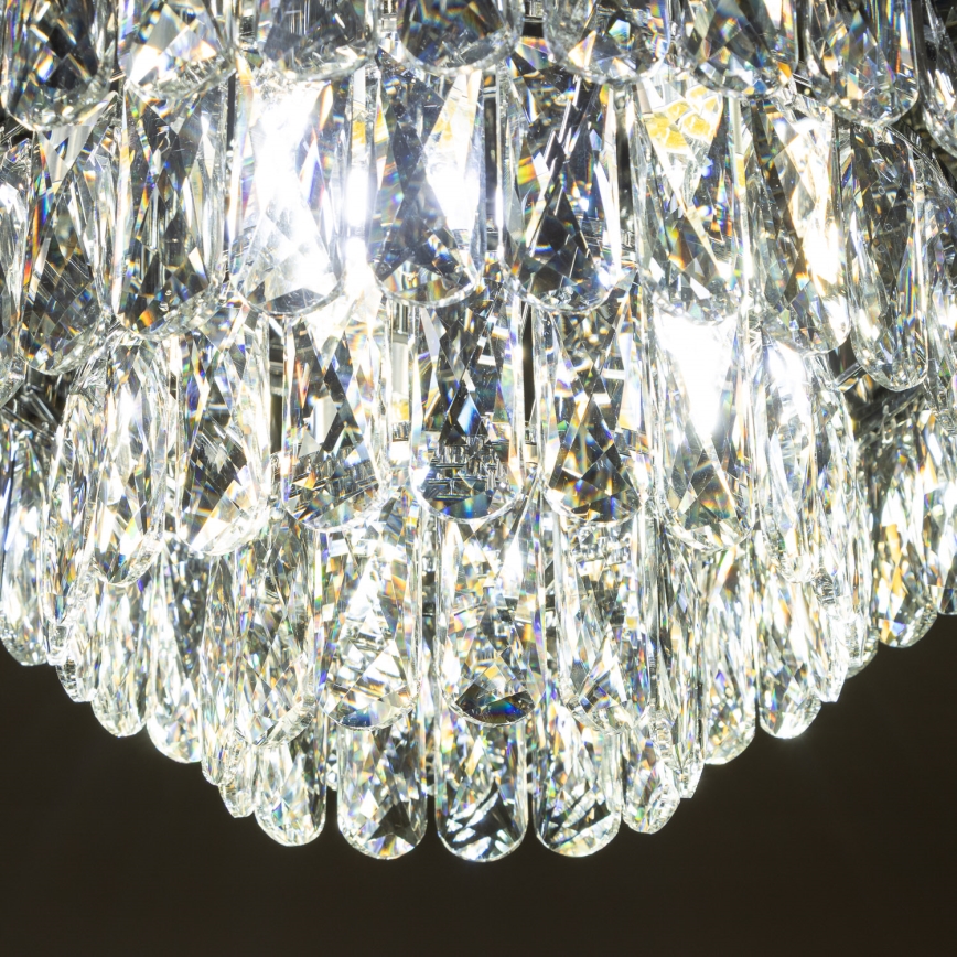 Brilagi - LED Kristalna stropna svetilka VELURE 5xE14/40W/230V črna