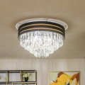 Brilagi - LED kristalna stropna svetilka VELURE 5xE14/40W/230V premer 46 cm črna