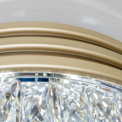 Brilagi - LED Kristalna stropna svetilka VELURE 5xE14/40W/230V zlata