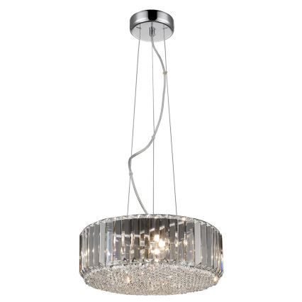 Brilagi - LED kristalni lestenec na jekleni vrvici GLAMOUR 5xG9/42W/230V
