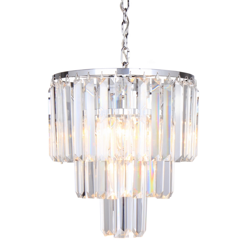 Brilagi - LED Kristalni lestenec na verigi MOZART 4xE14/40W/230V sijajni krom