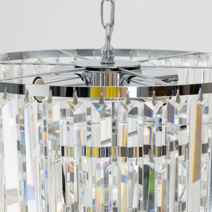 Brilagi - LED Kristalni lestenec na verigi MOZART 5xE14/40W/230V sijajni krom